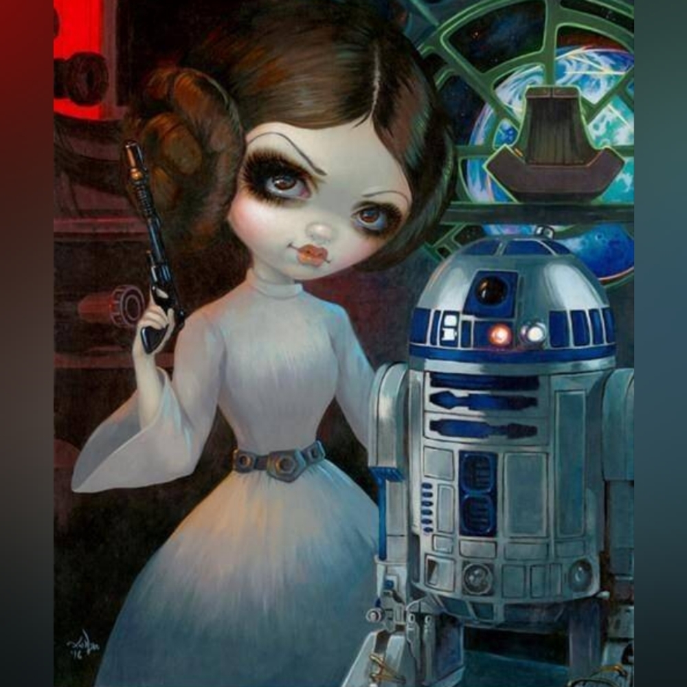 Princess Leia R2D2 DIY 5D Full Round Drill Diamond Painting